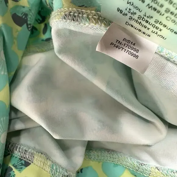 Title Nine Skirt Womens XL Diamalete Green Mint Floral Zip Pockets Golf EUC - Picture 8 of 8